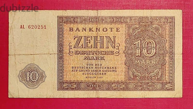 East Germany DDR 1955 10 Mark. P-18 0