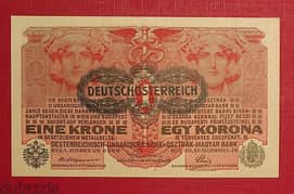 Germany-Austria Republic WWI 1916 1 Krone