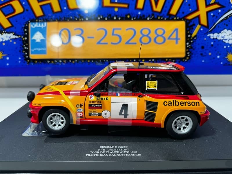 1/18 diecast Renault 5 Turbo 1980 Tour De France NEW by UH 2