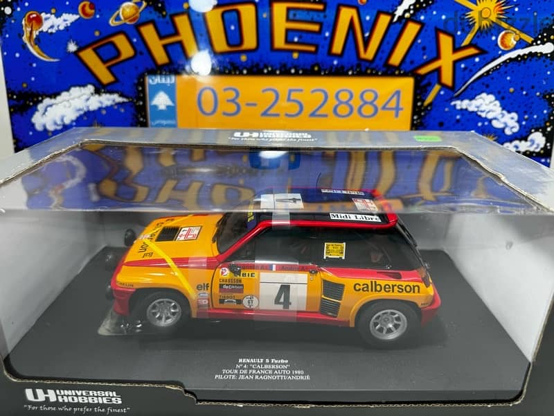 1/18 diecast Renault 5 Turbo 1980 Tour De France NEW by UH 11