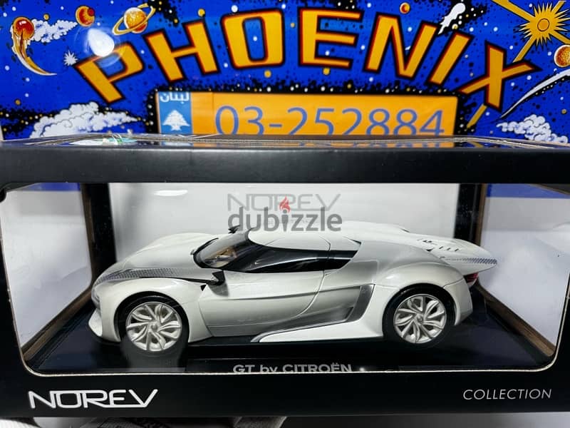 50% SOLDES 1/18 diecast Citroën GT WHITE By NOREV 8