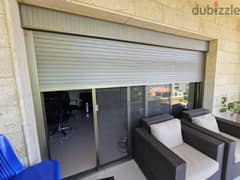 aluminium door double vitrage with monobloc
