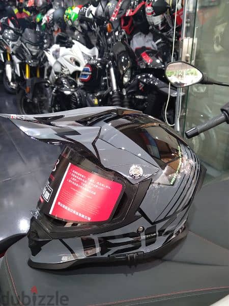 Helmet IBK duel visor system certified DOT 1