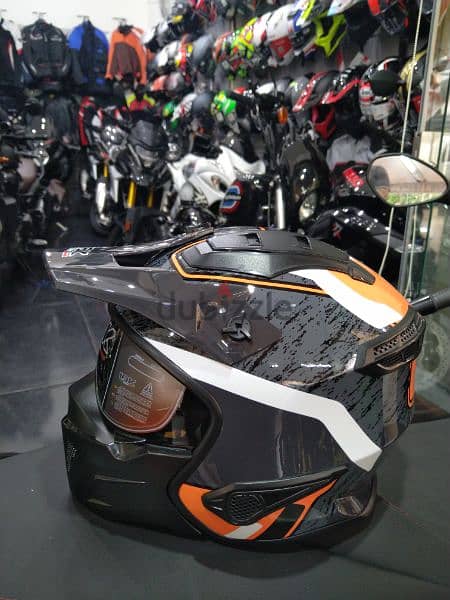 Helmet IBK duel visor system certified DOT 2