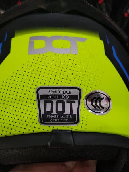 Helmet IBK duel visor system certified DOT 5