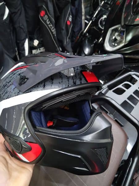 Helmet IBK duel visor system certified DOT 12