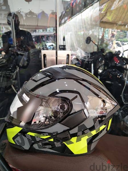 Helmet IBK duel visor system certified DOT 15