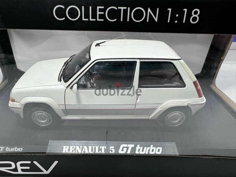 30% OFF!! 1/18 diecast Renault 5 GT TURBO Metallic Pearl by Norev NEW 15