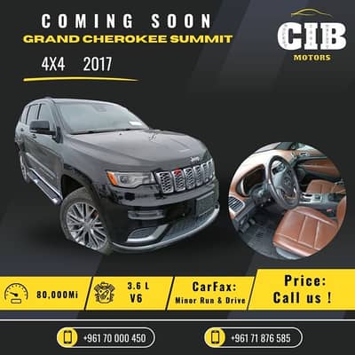 Jeep Grand Cherokee Summit v6 4x4 2017 Bala Jomrok