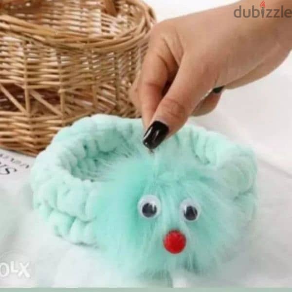 cute plush makeup headband 4