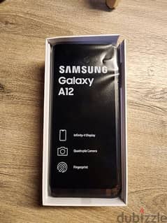 samsung a12 new not used 64gb 4 ram