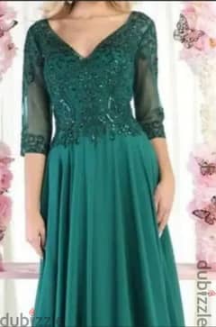 long green dress  فستان طويل