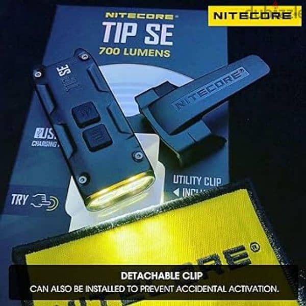 Nitecore TIP SE 700 Lumen USB-C Rechargeable Keychain Flashlight 4