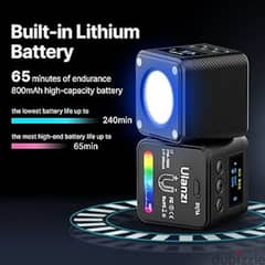 Ulanzi L2 COB RGB LED Video Light, 360° Full Color Portable Led Light