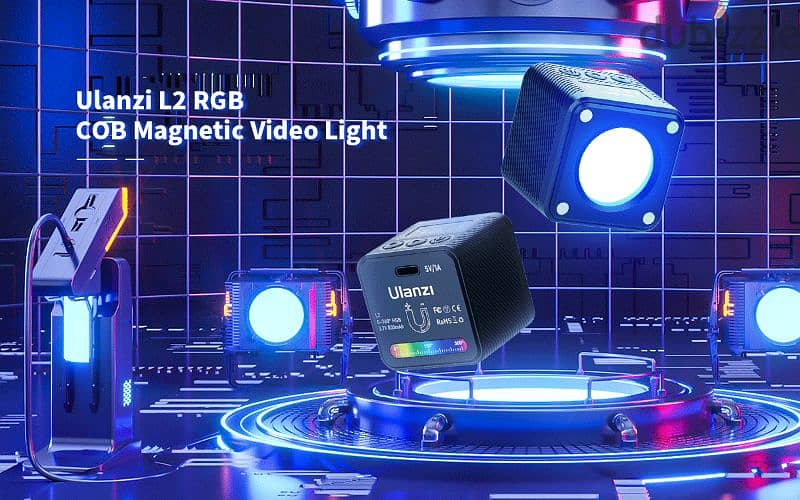 Ulanzi L2 COB RGB LED Video Light, 360° Full Color Portable Led Light 6