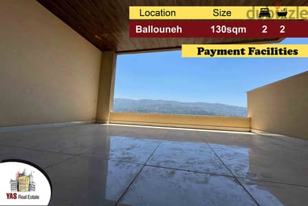 Ballouneh 130m2 | New | Payment Facilities | Luxurious | View | MY |