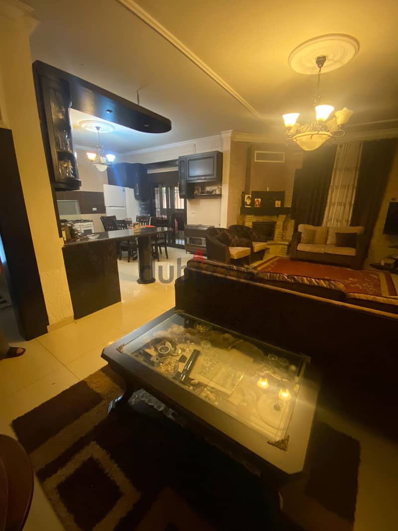 zahle dhour fully furnished apartment with 60m terrace Ref#6188 0