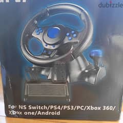 STEERING WHEE & PEDAL USED  FOR PS4