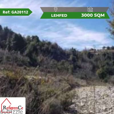 Prime location land in lehfed أرض بموقع مميز في ليهفد