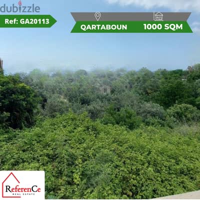 Prime location land in kartaboun ارض بموقع مميز في قرطبون