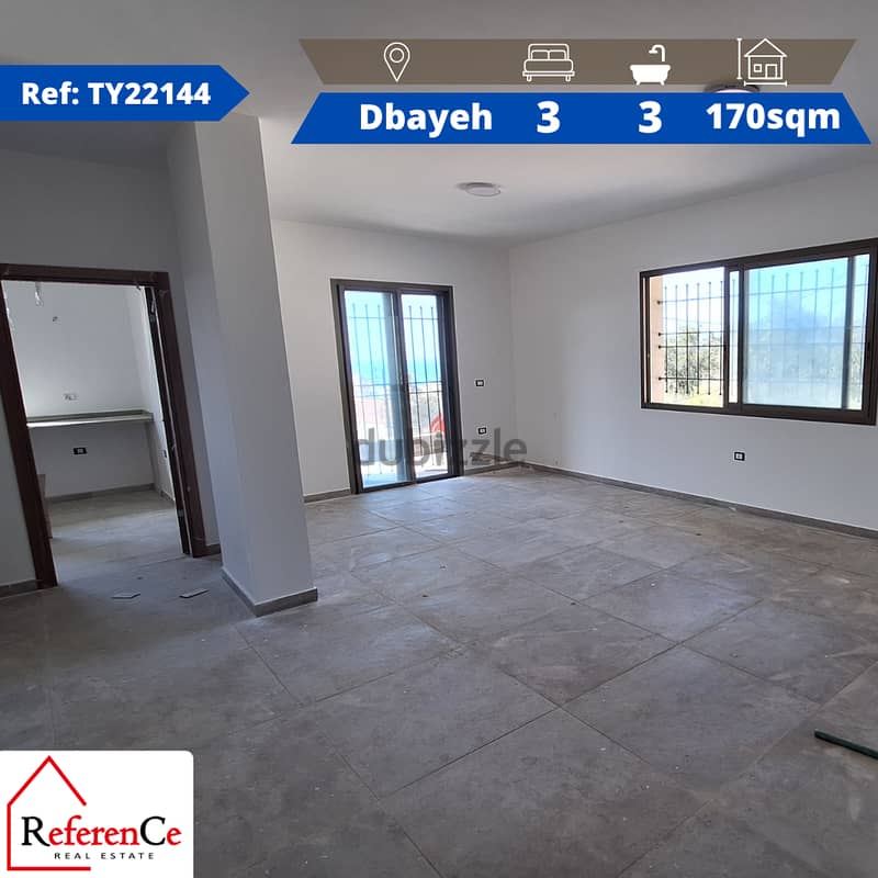 Brand New Apartment for Rent in Dbaye شقة جديدة للايجار في ضبية 0