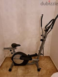 elliptical and bicycle machine