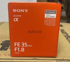 SONY FE 35mm F1.8 Lens brand new & Exclusive offer