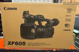 Canon 4k camcorder XF605 brand new & original price