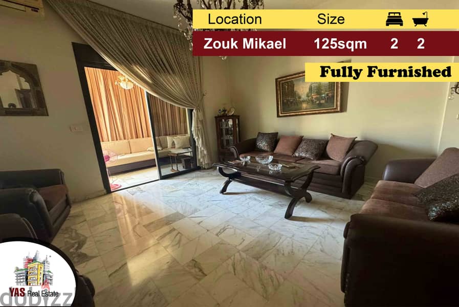 Zouk Mikael 125m2 | Fully Furnished | High End |Well Maintained | ELEH 0