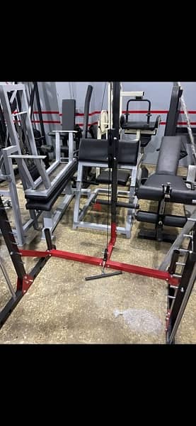 smith machine  bew with cable hight low  very good quality 4