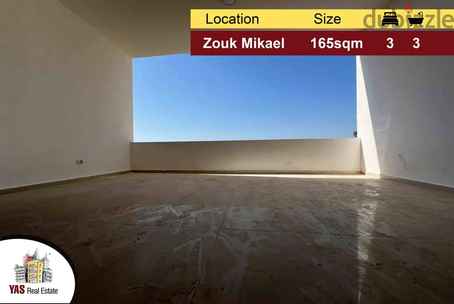 Zouk Mikael 165m2 | New Apartment | Calm Street | Sea View | EH | 0