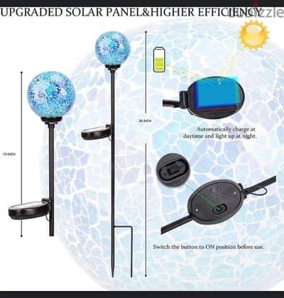 german store solar decorative light (x2)