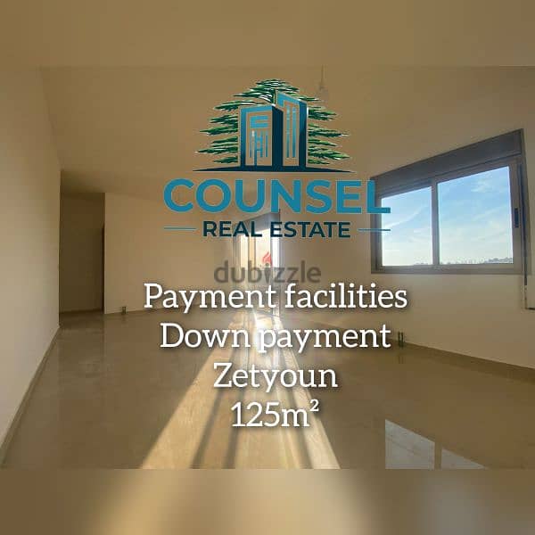 Hot deal! pmt facilities-apartment 125sqm for sale in zeytoun. 0