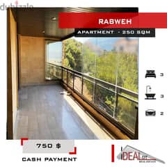 Apartment for rent in Rabweh 250 sqm ref#ag20200