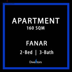 Apartment for SALE in Fanar | 160 MTS2 | 2-Beds | 3-Baths
