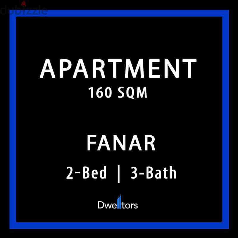 Apartment for SALE in Fanar | 160 MTS2 | 2-Beds | 3-Baths 0