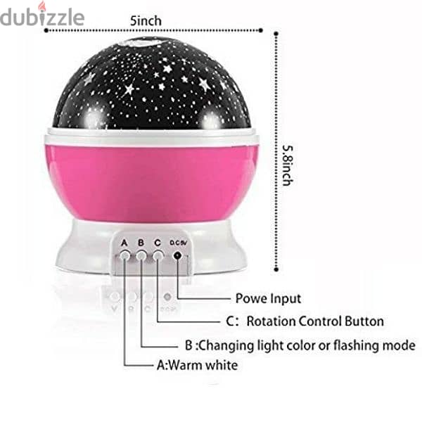 Star Master Dream Rotating Projection Multi Color Lamp 5