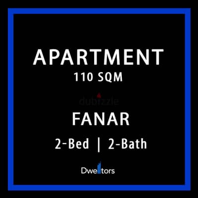 Apartment for SALE in Fanar | 110 MTS2 | 2-Beds | 2-Baths