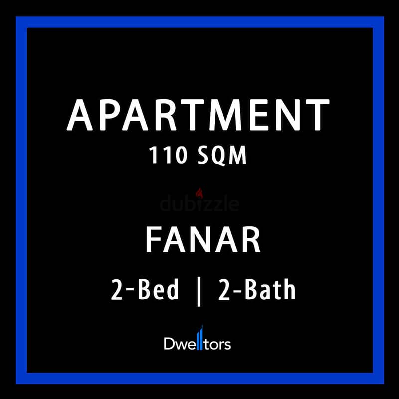 Apartment for SALE in Fanar | 110 MTS2 | 2-Beds | 2-Baths 0