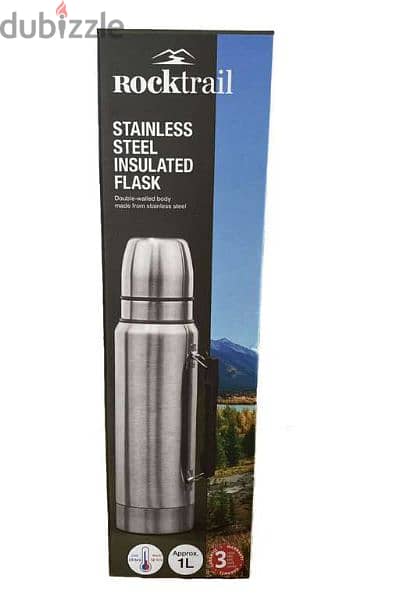 rocktrail stainless steel insulated flask 0