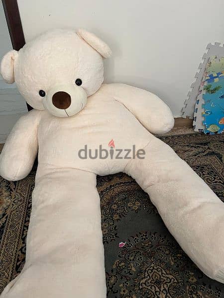 2 meters teddy bear beige 0