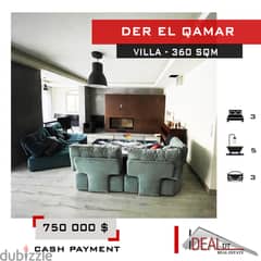 Villa for sale in Der El Qamar 360 sqm ref#ms8246