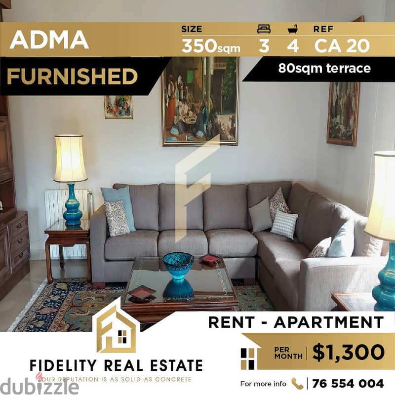 Apartment for rent in Adma -Furnished CA20 0