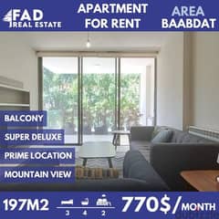 Apartment for rent in Baabdatشقة للإيجار في بعبدات