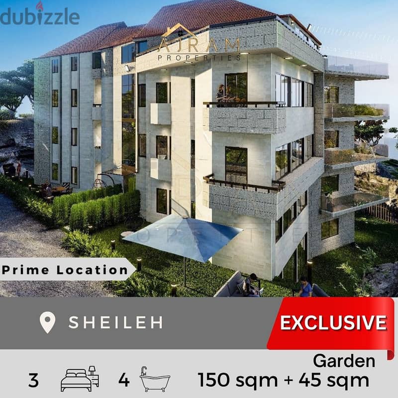 Sheileh | Full Sea View 150 sqm + 45 sqm Garden 0