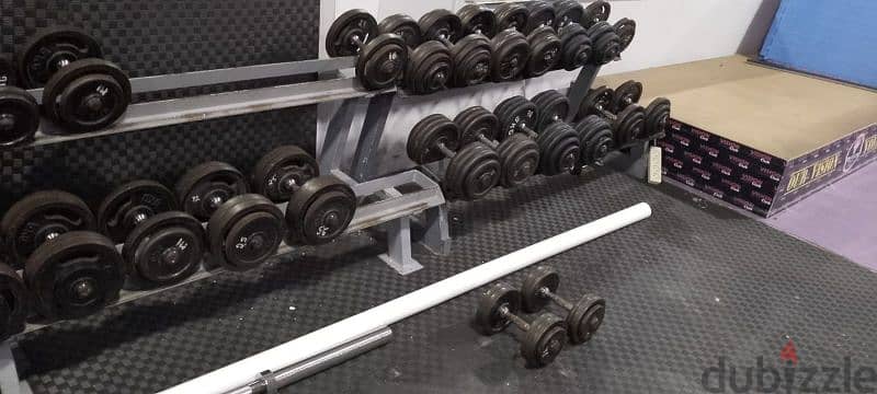 serie dumbbells used 1 kg for 1.5 dollar 03027072 GEO SPORT دامبلز أوز 0