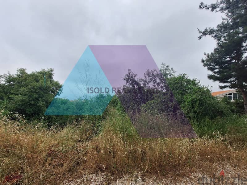 620m2 Land+open mountain view for sale in Broumana-برمانا 1