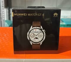 Huawei Watch GT 4 46mm brown leather strap