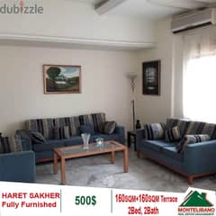 500$ Cash/Month!! Apartment For Rent In Haret Sakher!!