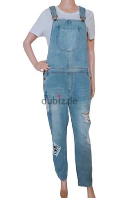 Branded overall jeans